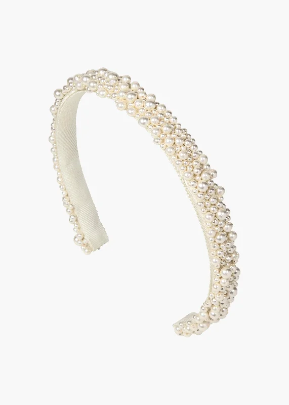 Bria Headband -- Pearl