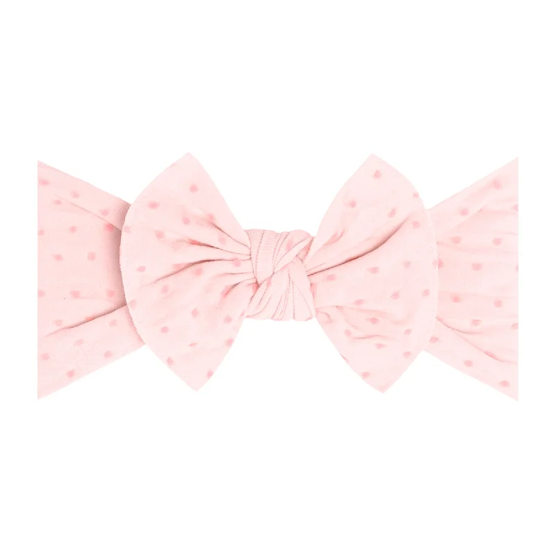 PATTERNED SHABBY KNOT: pink / pink dot