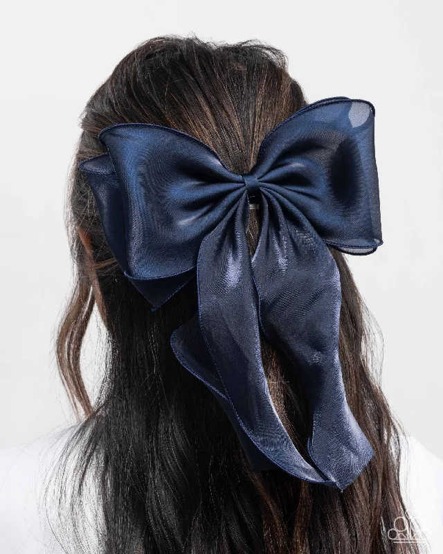 Streamlined Serenade Blue Hair Bow - Paparazzi Accessories