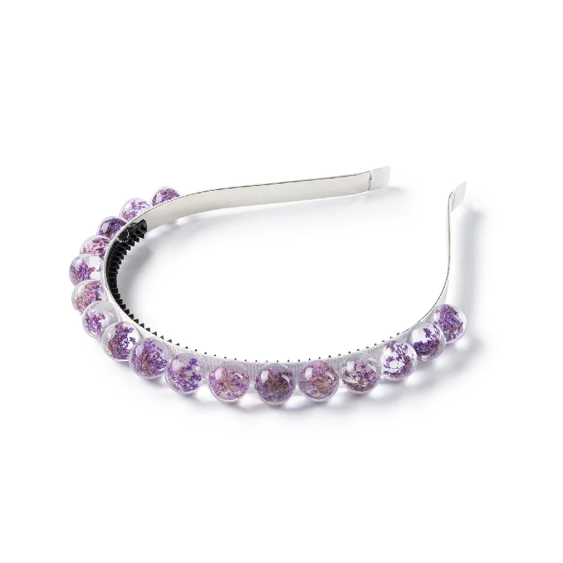 Halo Luxe Whisper Beaded Baby's Breath Headband - Lavender