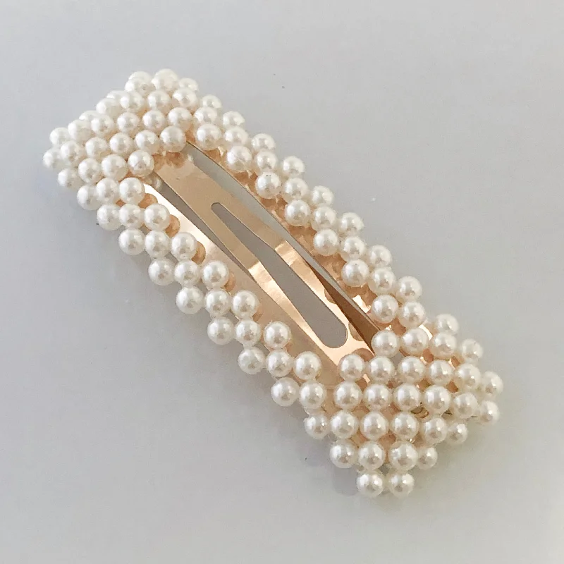 Emery Pearl Hair Barrettes