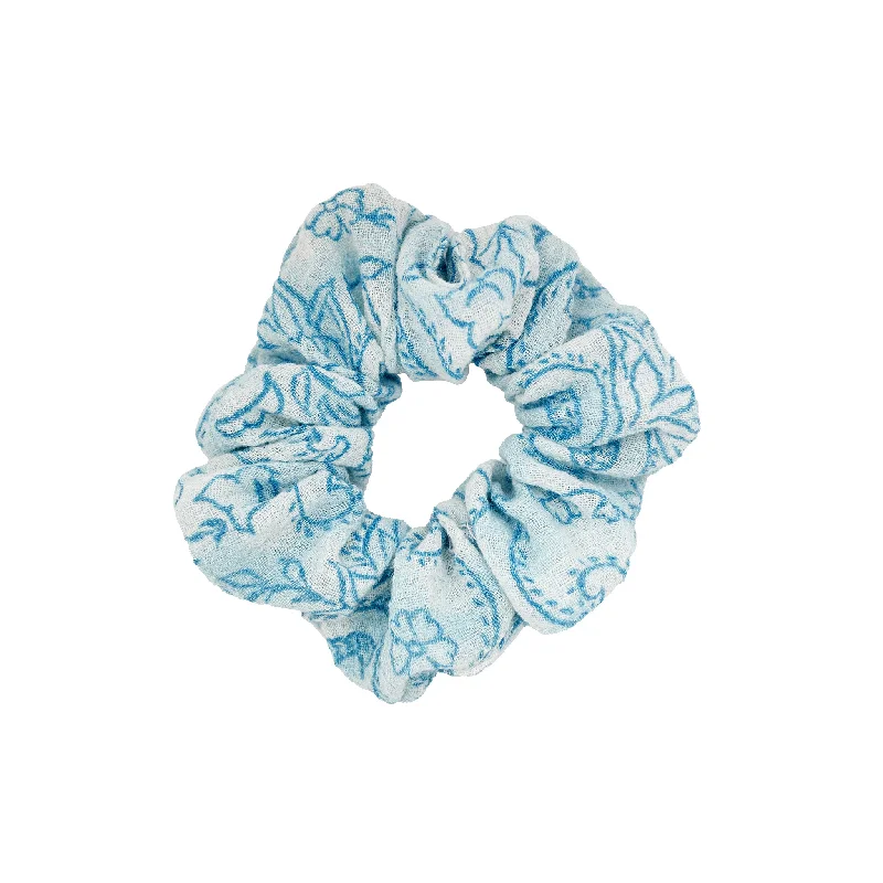 Printed Scrunchie in Portofino