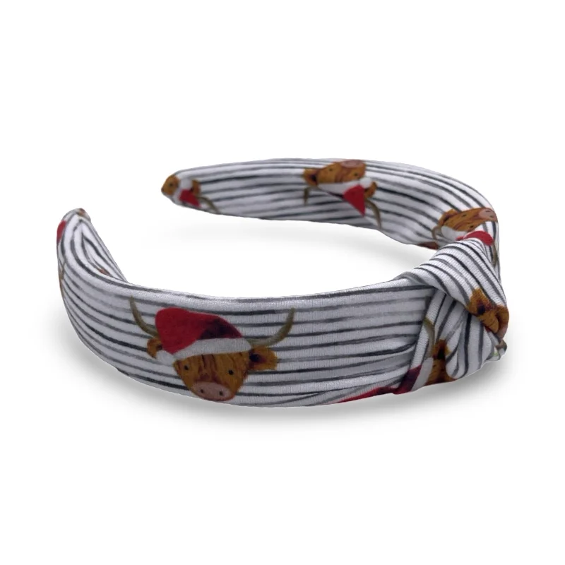 Christmas Cows Hard Headband