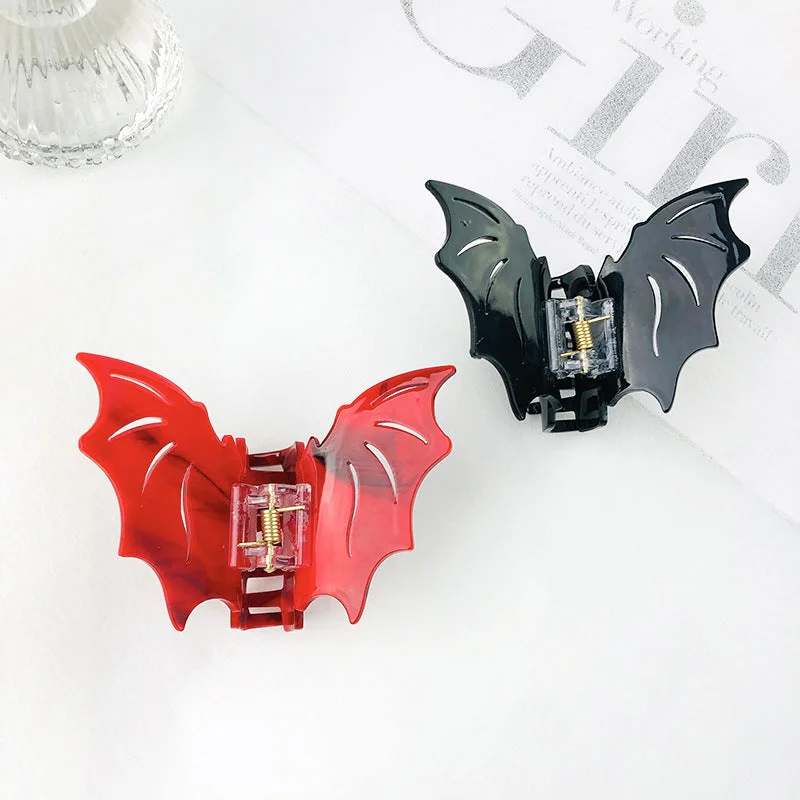 Wholesale Acetate Halloween Bat Hair Clips