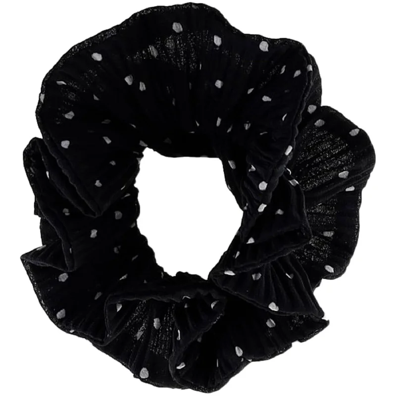 Bow's by Stær Kaisa Scrunchie - Black/White Dots