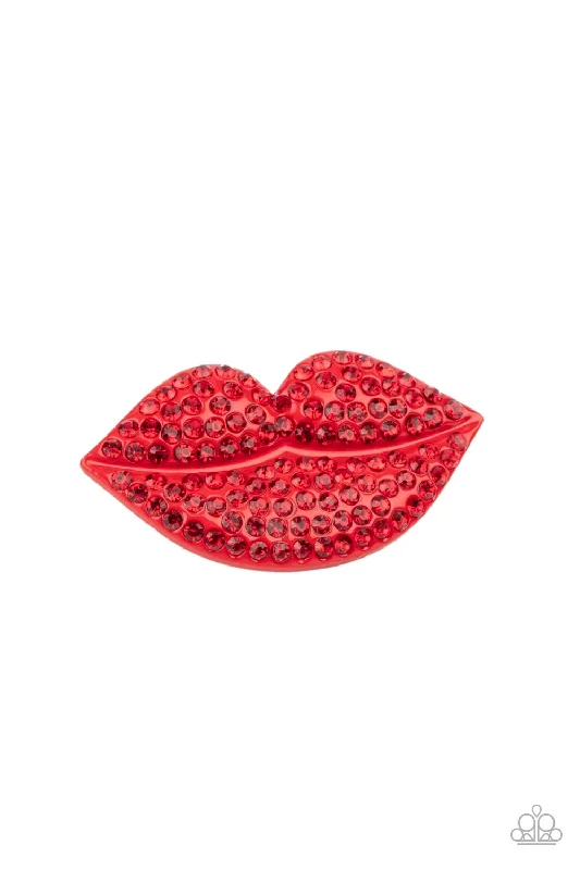 HAIR Kiss Red Hair Clip - Paparazzi Accessories