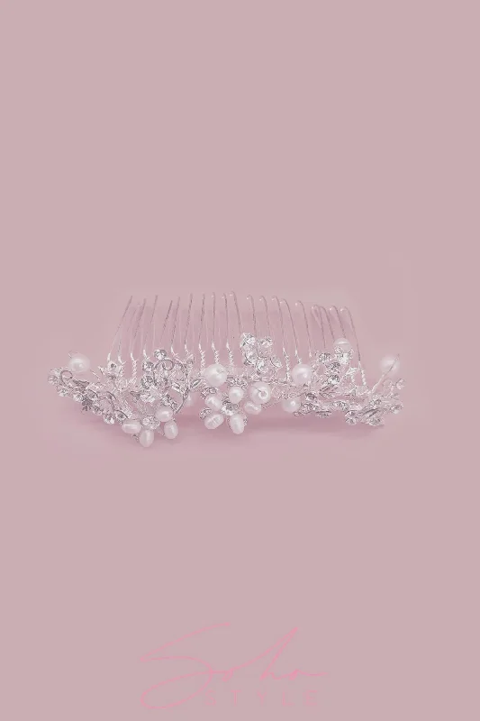 Blooming Spring Pearls Comb