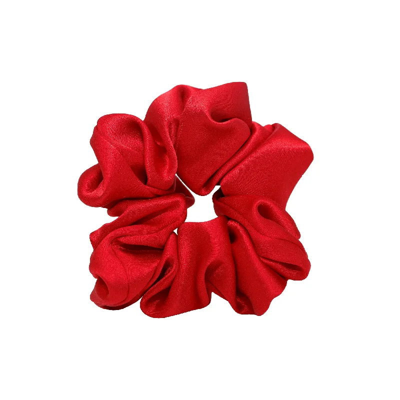 Sweet Dreams Silk Scrunchie in Cherry Kiss