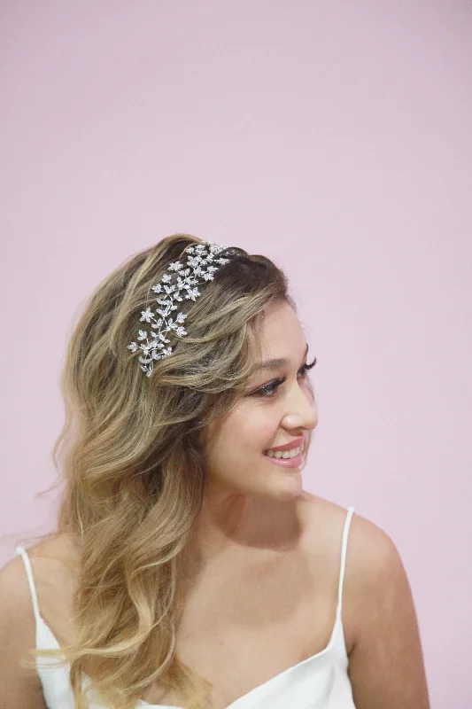 Crystal Blossom Branch Headband