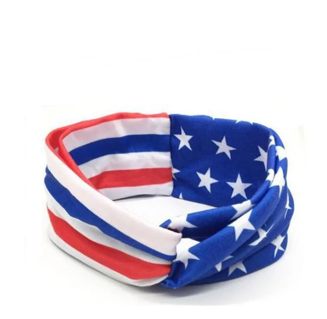 Wholesale Fabric Independence Day Headband Men