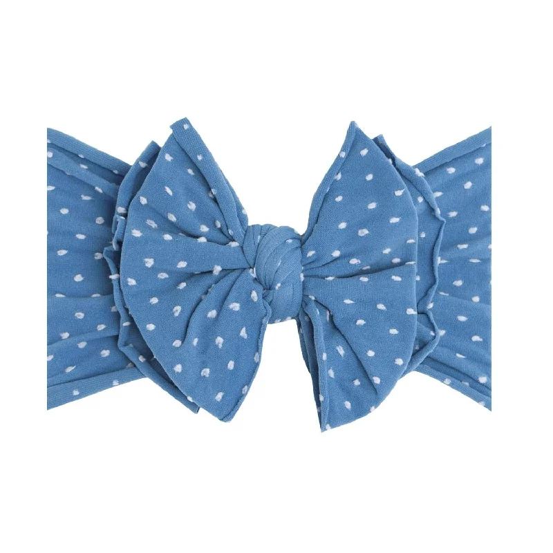 FAB-BOW-LOUS®: denim shabby dot