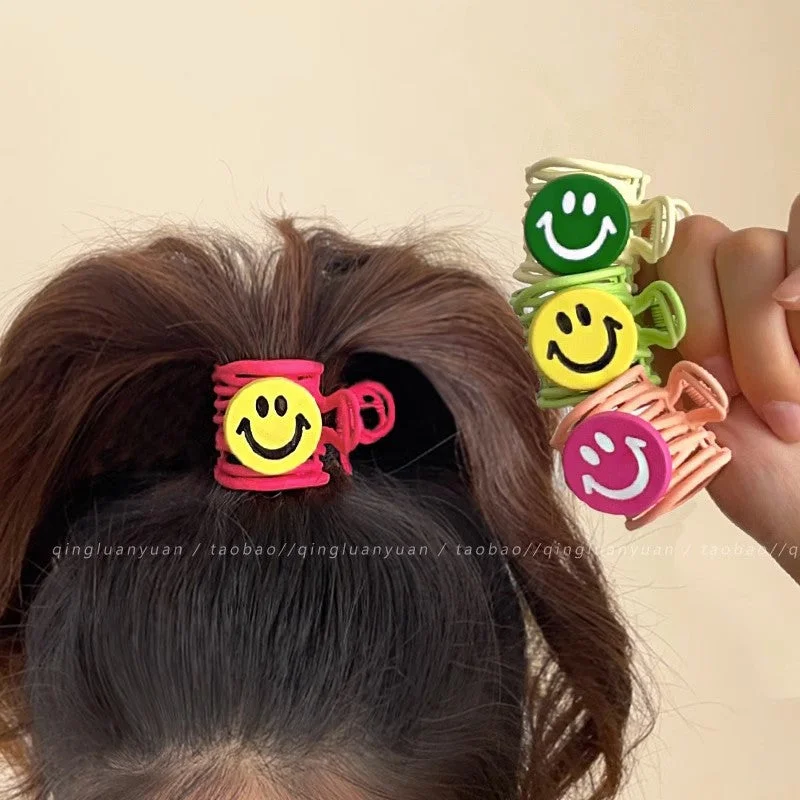 Wholesale Cute Smiling Face Summer New Alloy Hair Clips