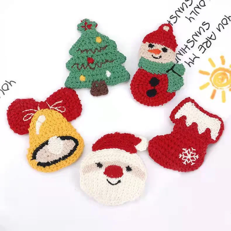 Wholesale Christmas Woolen Knitted Hair Clips