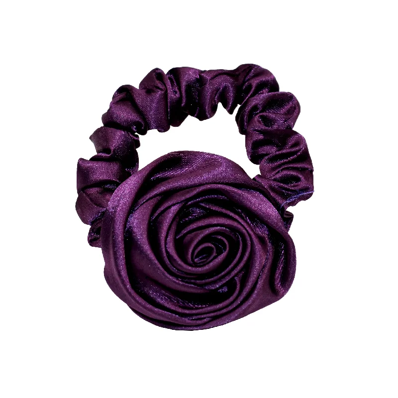 Rosette Scrunchie in Violet