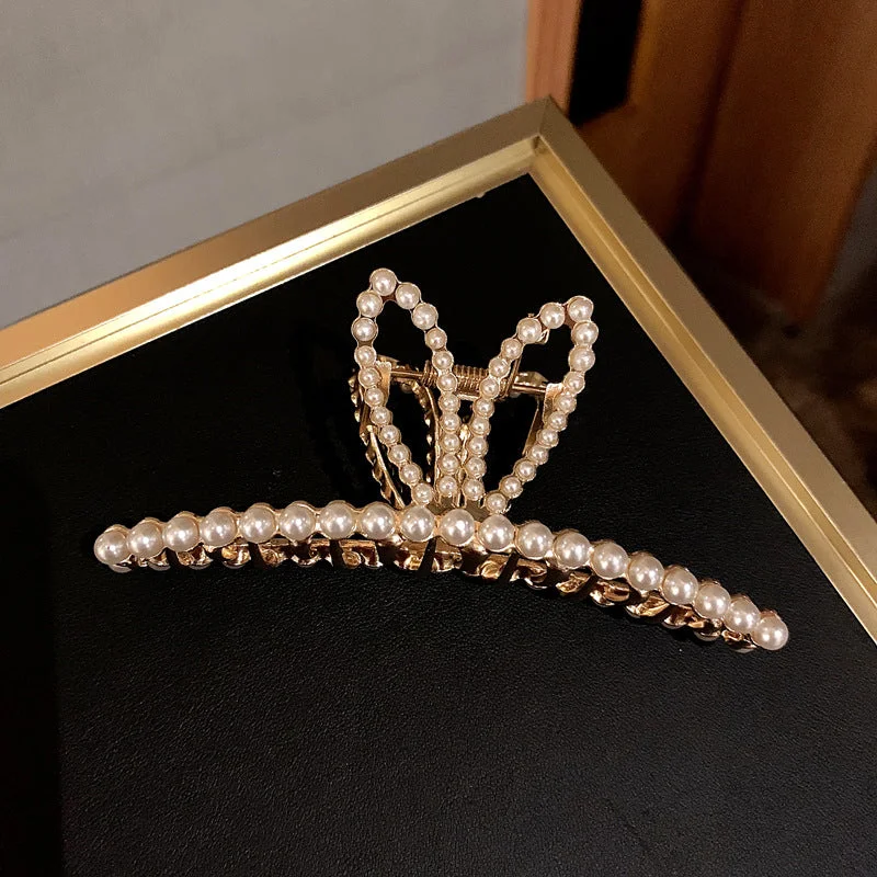 Pearl Rabbit Ears Hair Clip