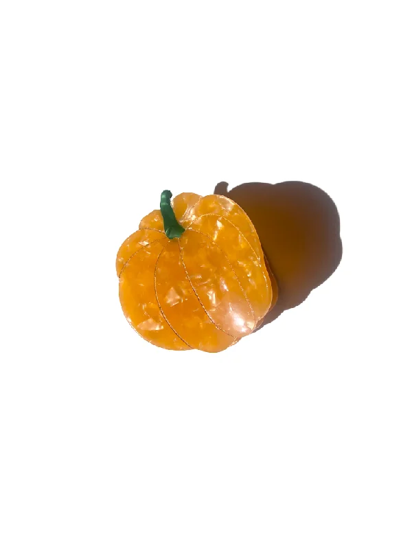 Hand-painted Pumpkin Claw Hair Clip | Fall Limited Edition