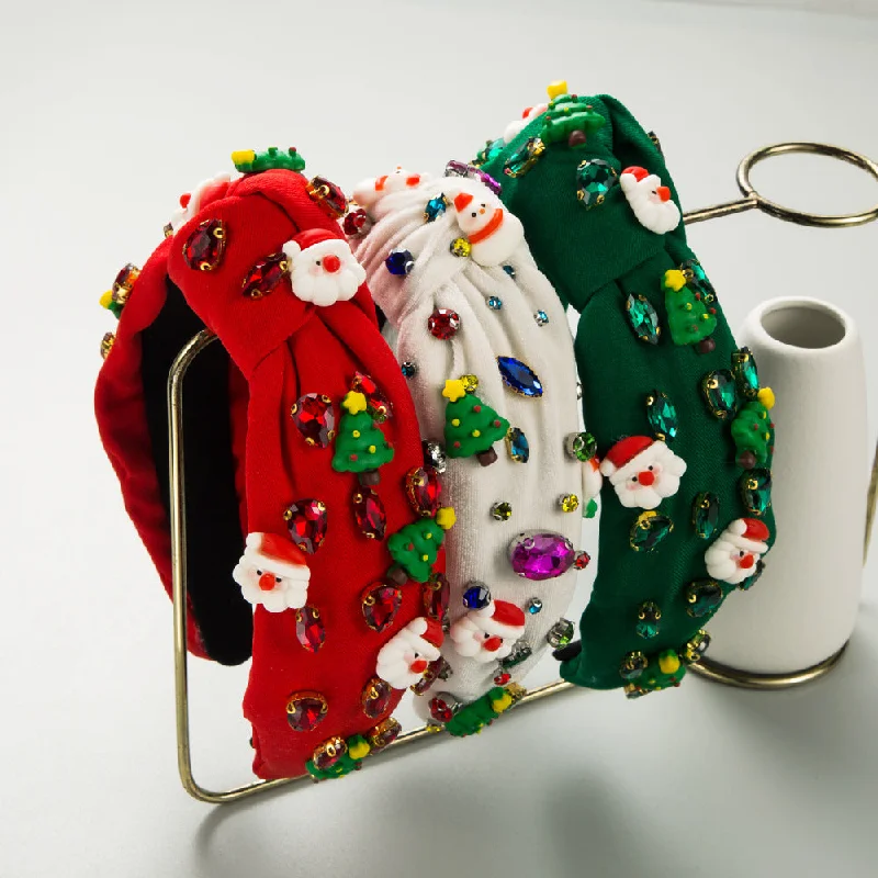 Wholesale Christmas Rhinestone Head Hoop