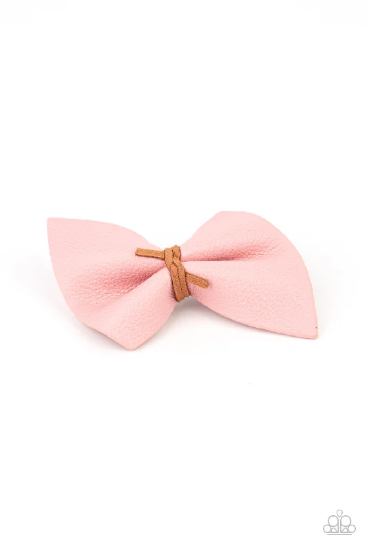 Home Sweet HOMESPUN Pink Hair Clip - Paparazzi Accessories