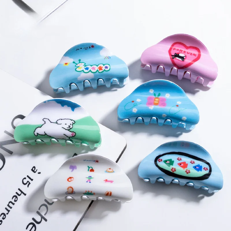 Wholesale Cartoon PVC Hair Clips