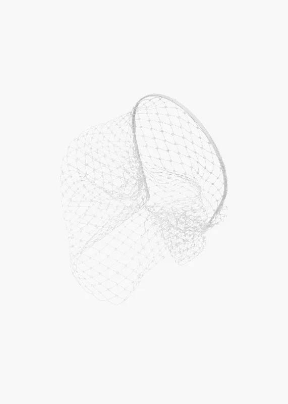 Voilette Headband -- Cream