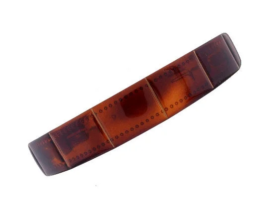 French Boxed Tortoise Shell Headband w/ Gold Stripes 530