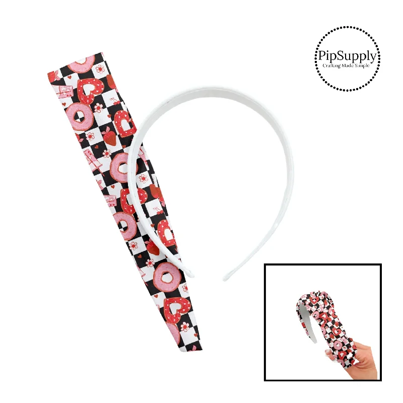 Checkered V-Day Treats DIY Knotted Headband Kit