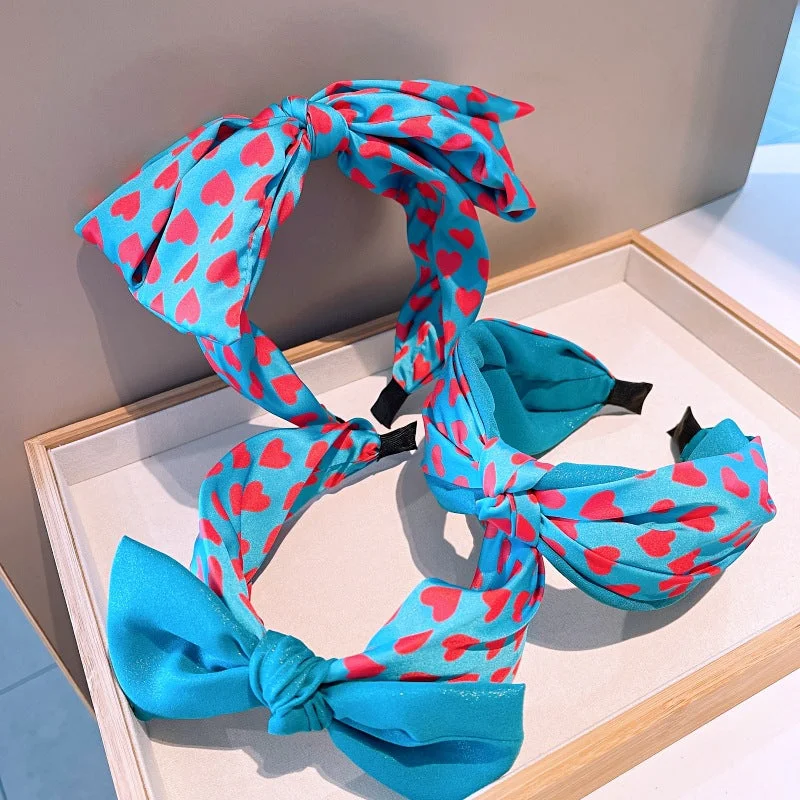 Wholesale Oversized Bow Love Fabric Wide-brimmed Headband