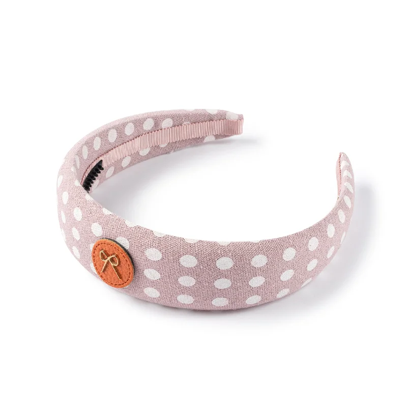 Halo Luxe Polka Dot Padded Headband - Lavender