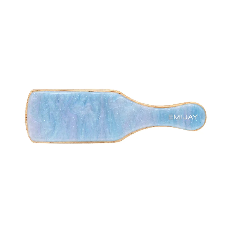 Mini Boar Bristle Brush in Blue Sugar