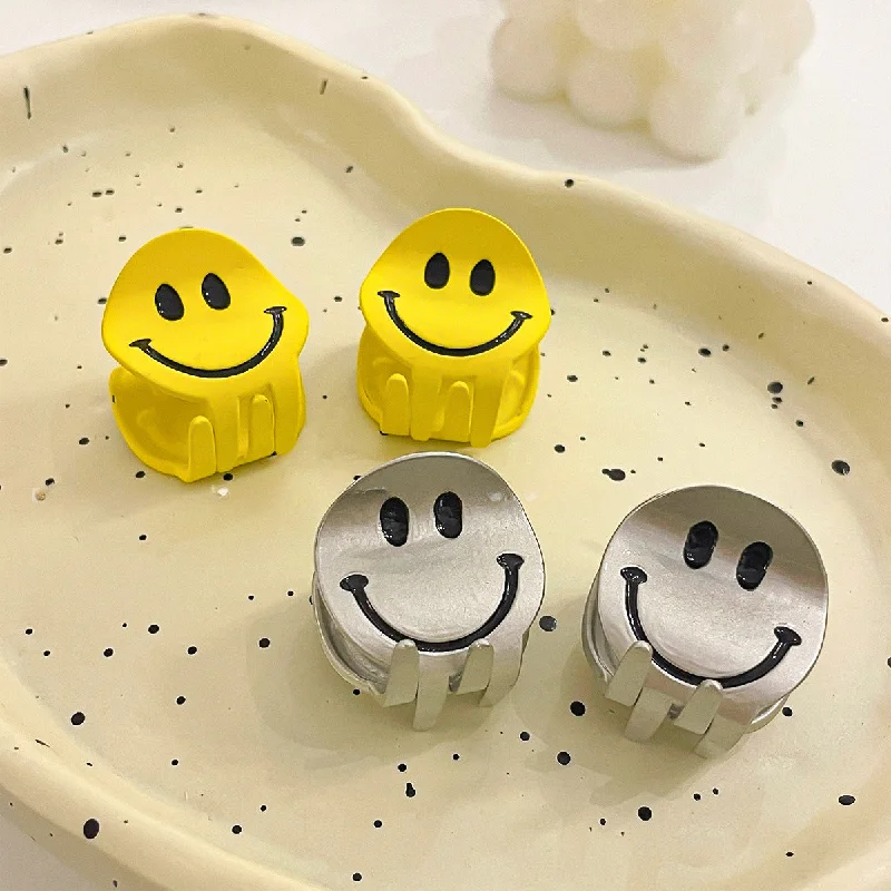 Wholesale Classic Smiley Face Cute Ins Style Alloy Small Hair Clip