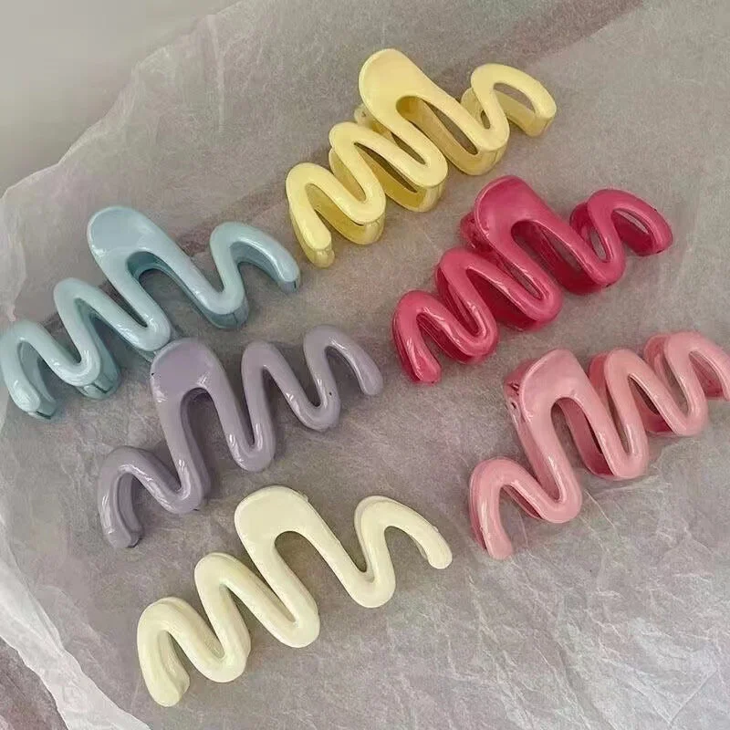 Wholesale Dopamine Wavy Line Hair Clips