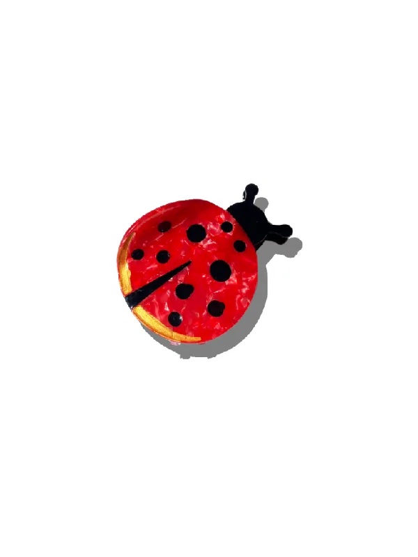 Hand-painted Ladybug Claw Hair Clip | Eco-Friendly