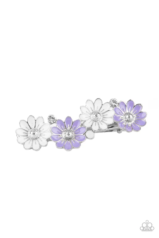 Ok, BLOOMER Purple Hair Clip - Paparazzi Accessories