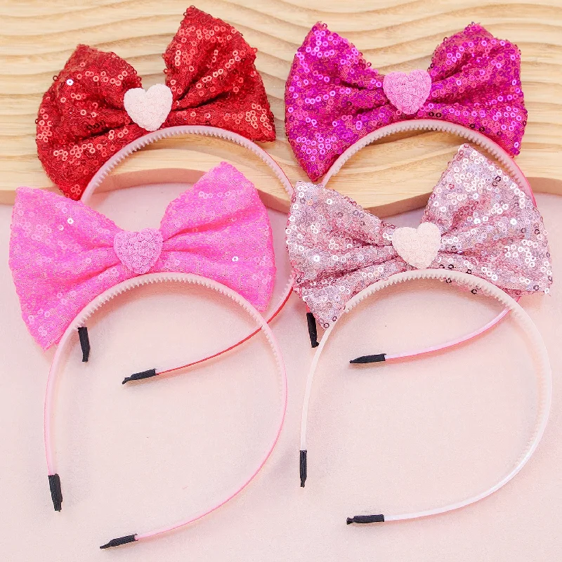 Wholesale Valentine's Day Extra Large Three-dimensional Bow Love Pattern Headband