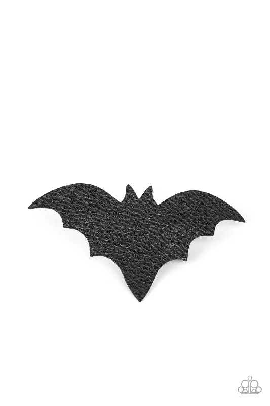 BAT to the Bone Black Hair Clip - Paparazzi Accessories