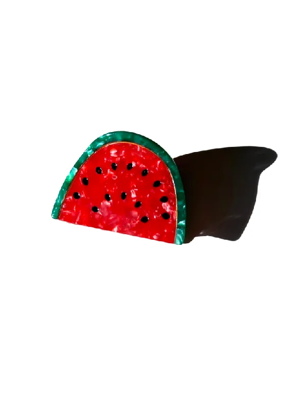 Hand-painted Watermelon Fruit Claw Hair Clip | Eco-Friendly