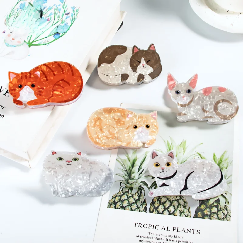 Wholesale Cat PVC Hair Clips