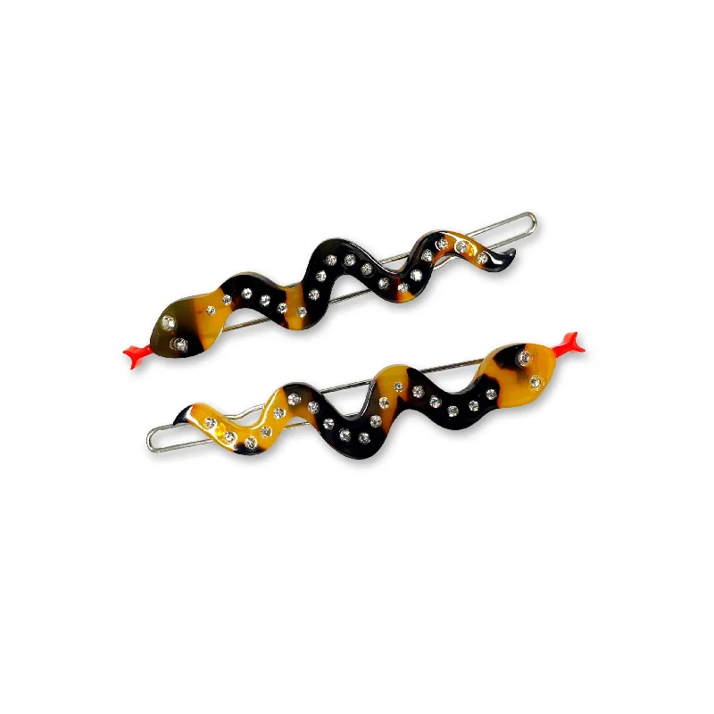 Natural Mini Magic Snakes Hair Clip Set