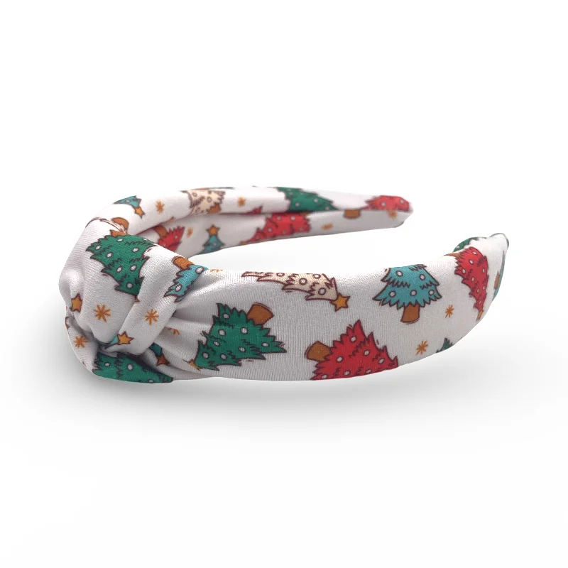 Colorful Christmas Trees Hard Headband