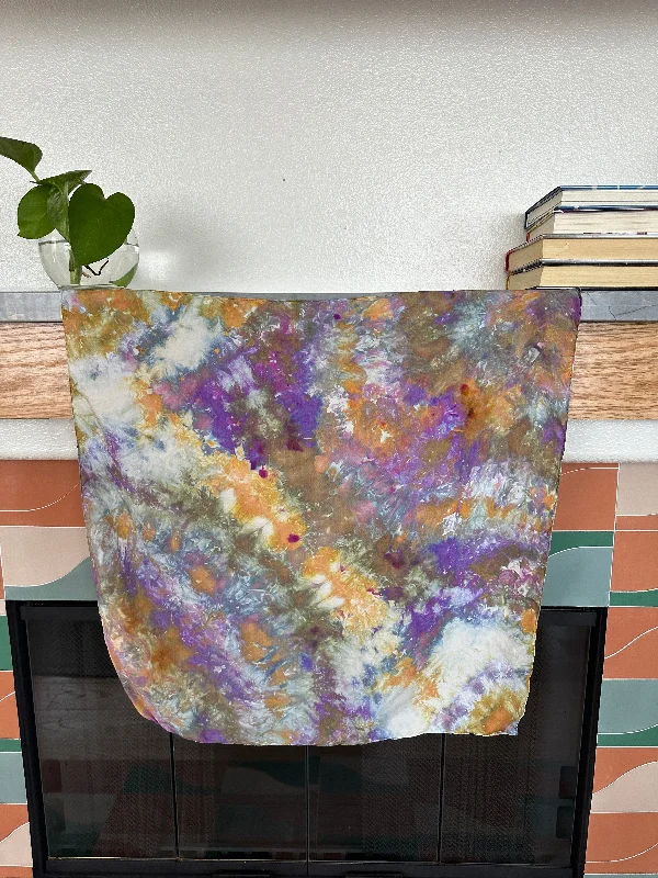 silk scarf • 70x70 cm • ooak dyed 8