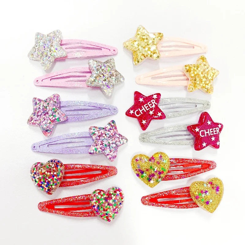 Wholesale 5cm Sequin Hair Clip Kids Gift Set