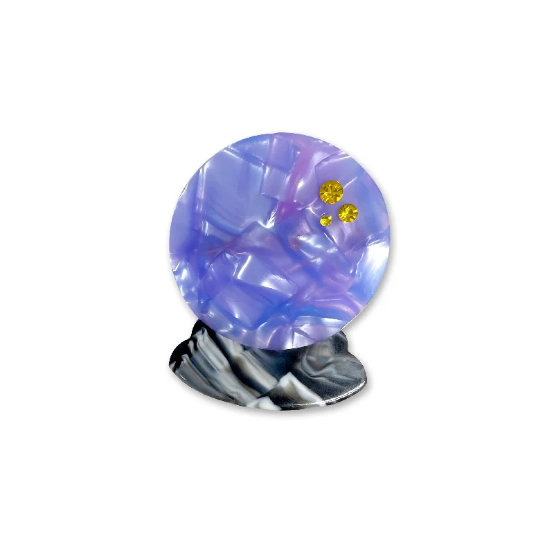 Crystal Ball Acetate Hair Clip