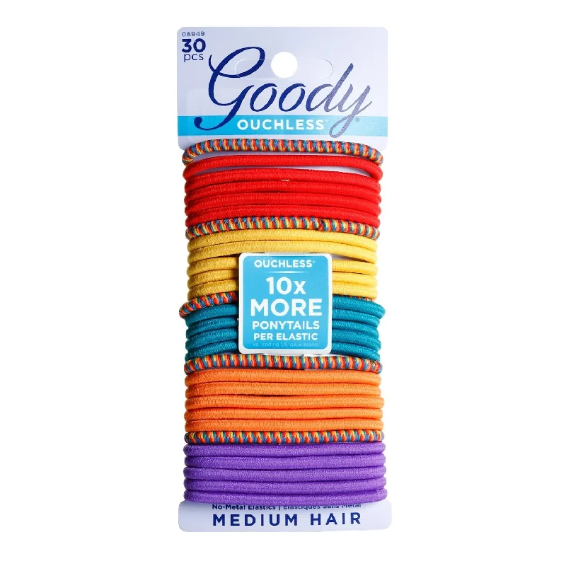 Goody Ouchless No-Metal Elastics Medium Hair 30pcs